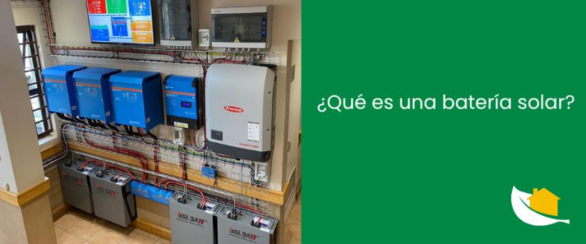 ¿Qué es una batería solar?