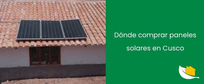 Dónde comprar paneles solares en Cusco