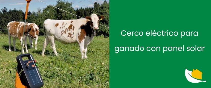 Cerco eléctrico para ganado con panel solar: cómo funciona