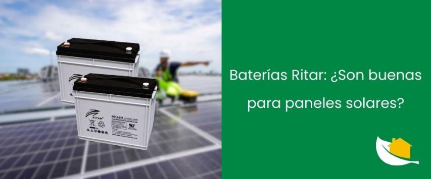 ¿La batería Ritar es buena para paneles solares?