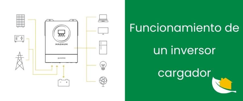 Cómo funciona un inversor cargador paso a paso