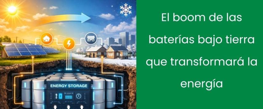 El boom de las baterías bajo tierra que transformará la energía