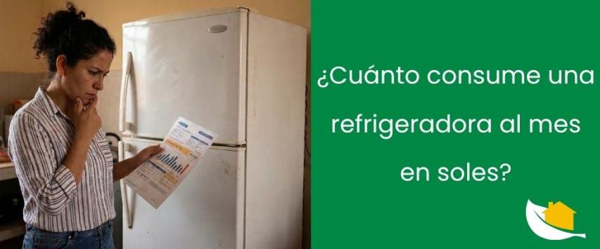 ¿Cuánto consume una refrigeradora al mes en soles?