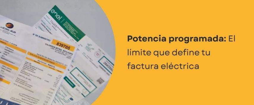¿Qué es potencia programada?