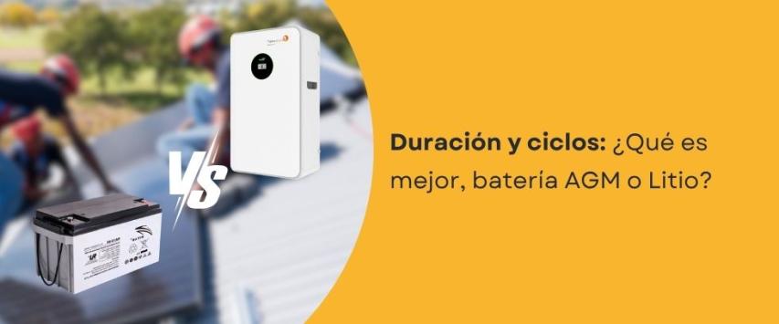 ¿Qué es mejor, batería AGM o Litio?